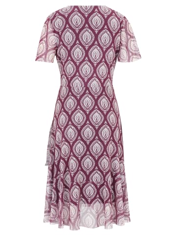 CARTOON Volantkleid mit Rüschen in Purple/Black