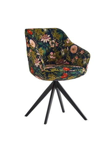 B&D Home Drehstuhl PANDORA in Blumen - (B)58 x (H)81 x (T)61 cm