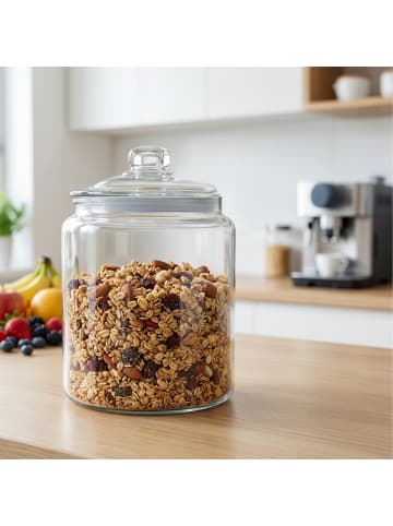 relaxdays Vorratsglas in Transparent - 4 l