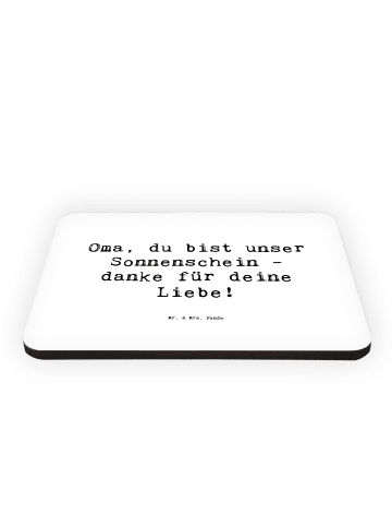 Mr. & Mrs. Panda Kühlschrankmagnet Spruch Oma Sonnenschein mit S... in Weiß