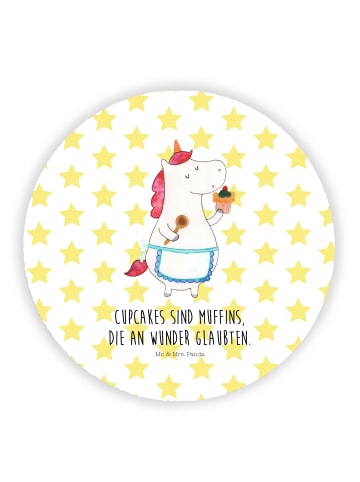 Mr. & Mrs. Panda Pinnwand Magnet Einhorn Küche mit Spruch in Weiß