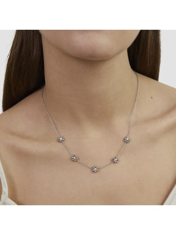 s.Oliver Kette Perlenblume in silber