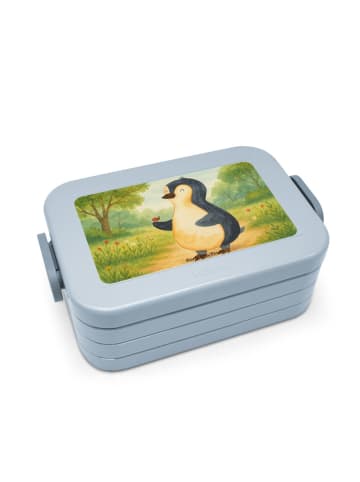 Mr. & Mrs. Panda Snackbox Pinguin Marienkäfer Design ohne Spruch in Blau Pastell