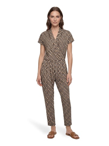 Betty Barclay Jumpsuit mit Eingrifftaschen in Dark Blue/Brown