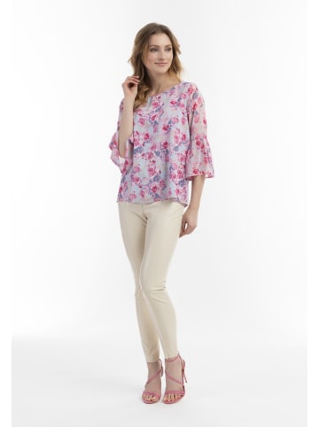 Usha Damen Bluse in Pink Hellblau