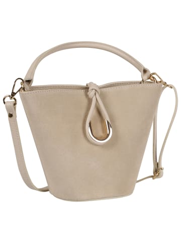 Toscanto Leder Handtasche Toscanto Tasche beige ca. 23cm