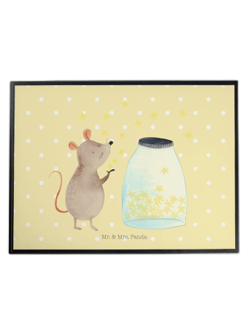 Mr. & Mrs. Panda tischpad Maus Sterne ohne Spruch in Gelb Pastell