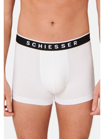 Schiesser Retro Short / Pant 95/5 Organic Cotton in Weiß