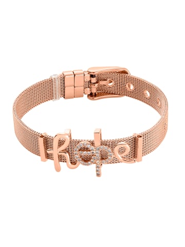 Steel_Art Mesh Armkette für Frauen Mesh Armband Hope poliert in rosegoldfarben