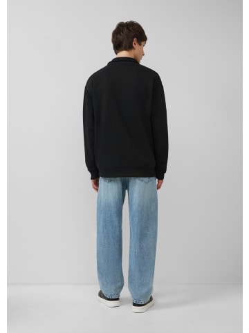 QS Sweatshirt Jacke in 9999_schwarz