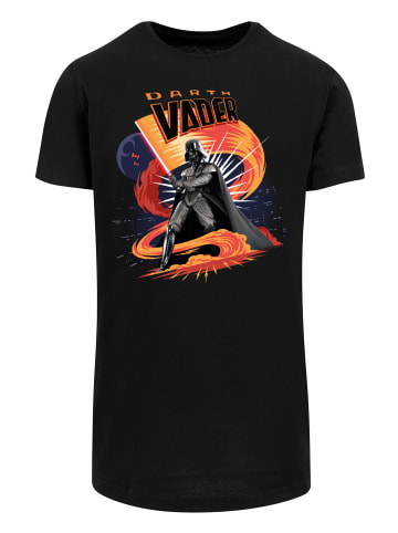 F4NT4STIC Long Cut T-Shirt Star Wars Darth Vader Swirling Fury in schwarz