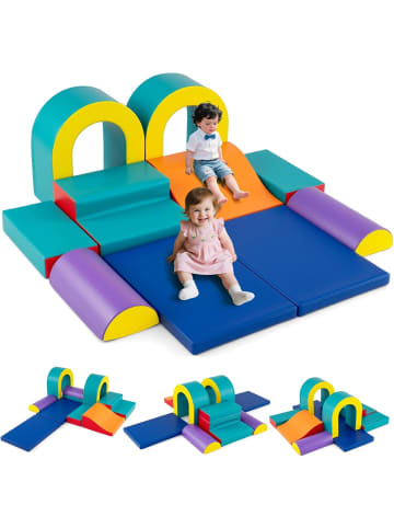 COSTWAY 10 teilige Schaumstoff Bausteine in Grün