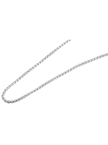 Adeliás Unisex Halskette – Venezianerkette aus Edelstahl 40+5 in silber