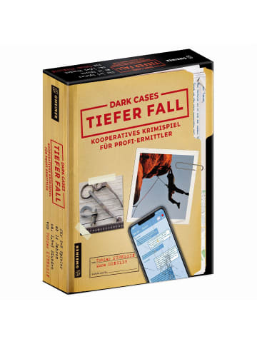 Gmeiner-Verlag Dark Cases - Tiefer Fall | Kooperatives Krimispiel für Profi-Ermittler