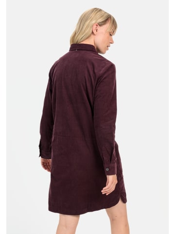 Camel Active Cordkleid aus reiner Baumwolle in Dunkelrot