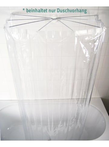 RIDDER Duschvorhang Folie Brillant transparent 210x170 cm