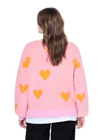 Studio Untold Strickjacke in hell pink