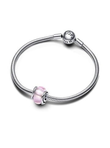 Pandora Silber Charm Murano pink