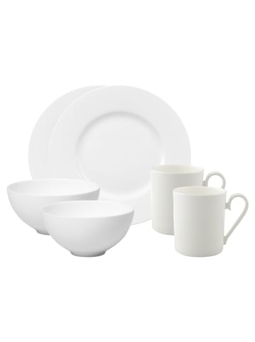 Villeroy & Boch 6-tlg. Frühstücks-Set Royal in Weiß – in weiß