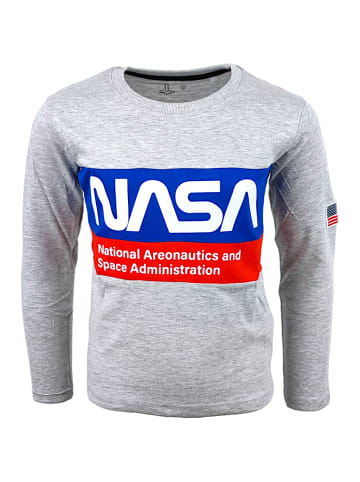 Nasa Langarmshirt NASA in Grau