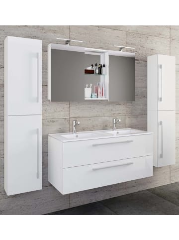 ebuy24 Badmöbelset BudasiSS Weiß 111 x 47 cm