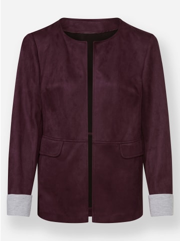 WITT WEIDEN Lederimitat-Blazer in burgund