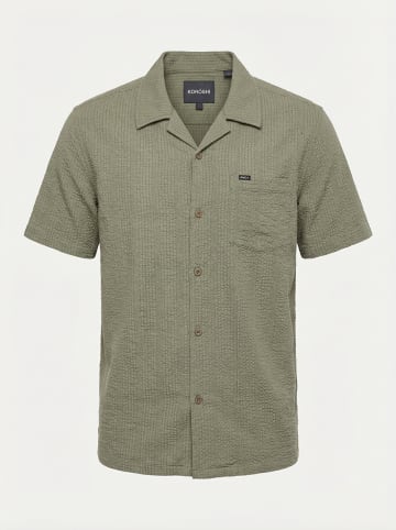 KOROSHI Schicke kurzarmbluse fÃ¼r mÃ¤nner in khaki