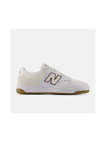 New Balance Sneaker 480 in Sea Salt / Classic Crimson