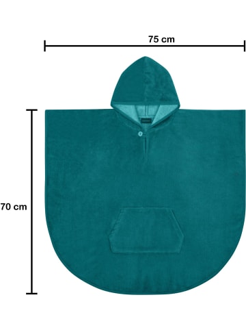 normani Badeponcho für Kinder (70 cm x 75 cm) in Blau