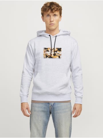 Jack & Jones Kapuzenpullover in White Melange