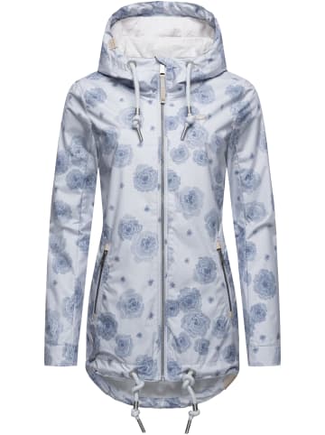 ragwear Übergangsjacke Zuzka Flower in Light Blue