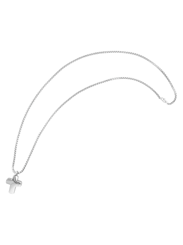 Adeliás Unisex Halskette – Erbskette aus Edelstahl 61 cm in silber