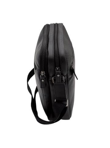 Jump Boston Umhängetasche Leder 23 cm in black