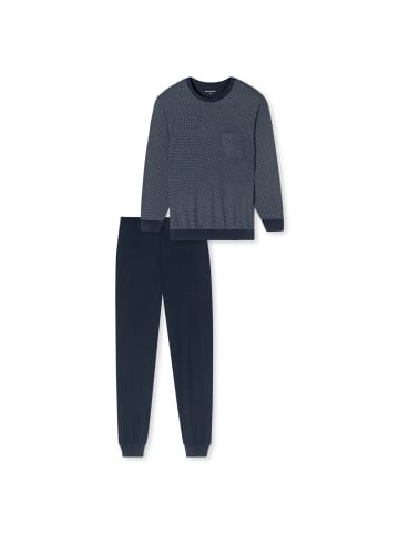 Schiesser Pyjama in Dunkelblau