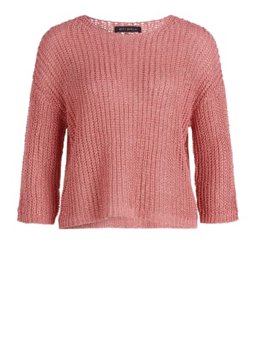 Betty Barclay Basic-Strickpullover mit Rippenstruktur in Salmon Rose