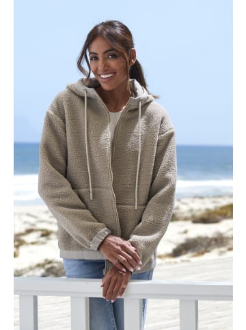 ELBSAND Fleecejacke in taupe