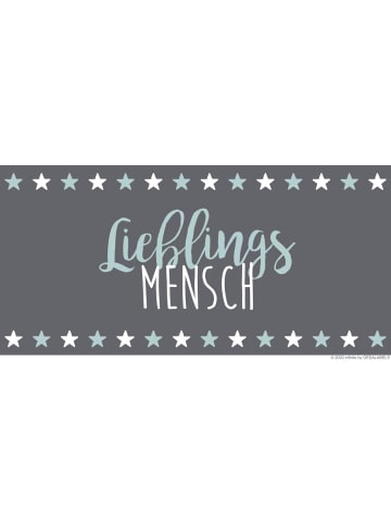 Geda Labels Trinkflasche Lieblingsmensch in Grau - 500ml