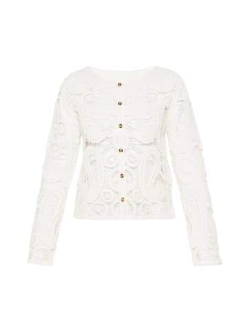 VIRITA Women Cardigan in White