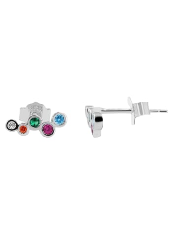 Adeliás Damen Ohrringe – Ohrstecker aus 925 Silber mit Zirkonia in silber