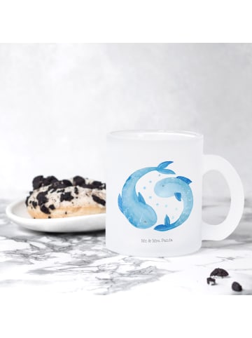 Mr. & Mrs. Panda Glasbecher Sternzeichen Fische ohne Spruch in Transparent