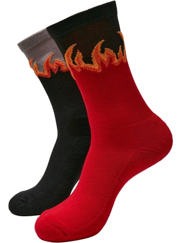 Mister Tee Socken in red/black