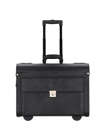 Alassio 2-Rollen Pilotentrolley 48 cm Laptopfach in schwarz