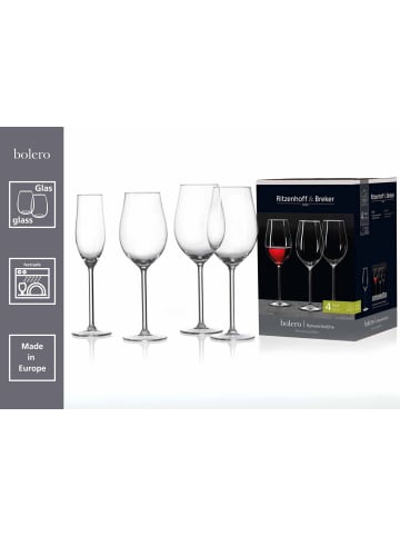 Ritzenhoff & Breker 4er Set Rotweingläser Bolero 460 ml in transparent