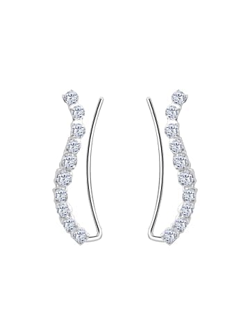 Alexander York Ohrringe EINHÄNGER Zirkonia in 925 Sterling Silber, 2-tlg. in silber