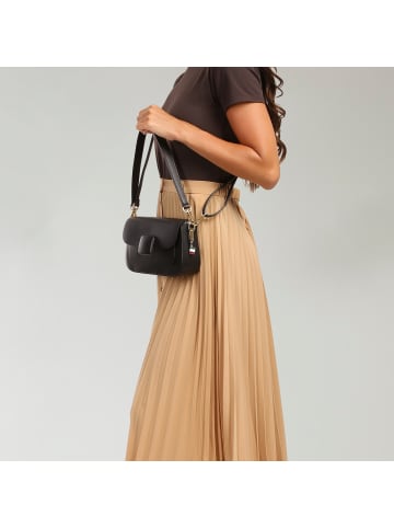 Florence Florence Schultertasche Leder schwarz ca. 24cm