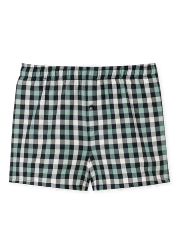 Schiesser Web-Boxershorts 2er Pack in Dunkelblau/Grün