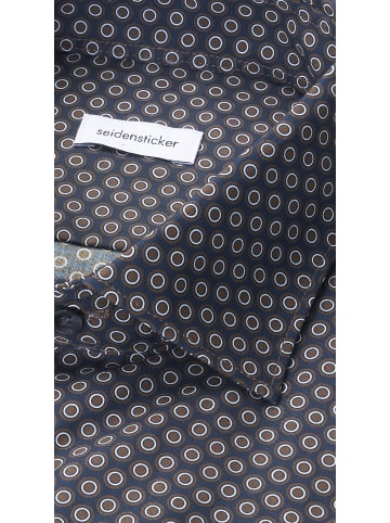 Seidensticker Business Hemd Shaped in Braun