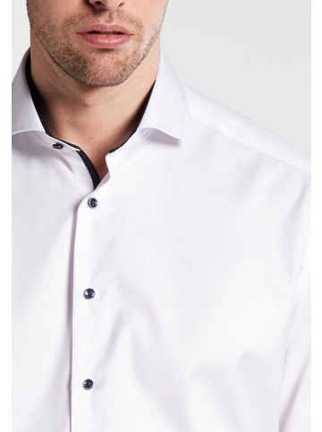 Eterna Langarmhemd in Weiß