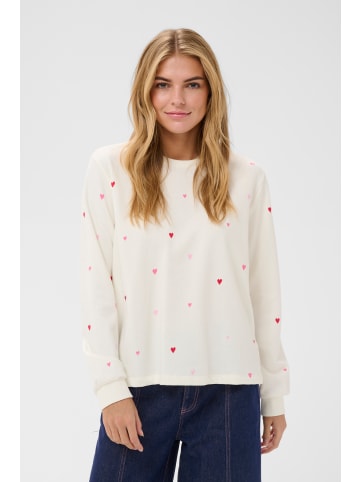 SAINT TROPEZ Trackjacket-sweat JohanniSZ Gerade Passform in Ice Pink Multi un Hearts