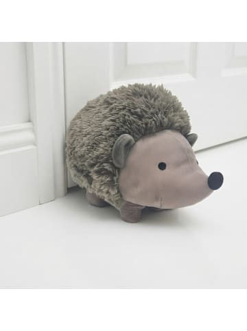 relaxdays Türstopper „Igel“ in Braun - (B)21 x (H)15 x (T)34 cm